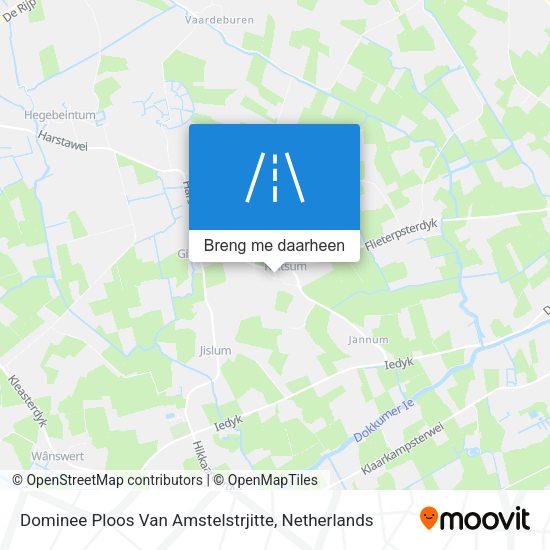 Dominee Ploos Van Amstelstrjitte kaart