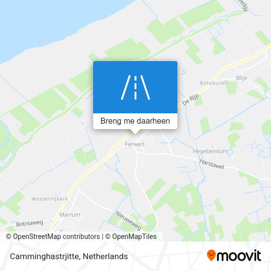 Camminghastrjitte kaart
