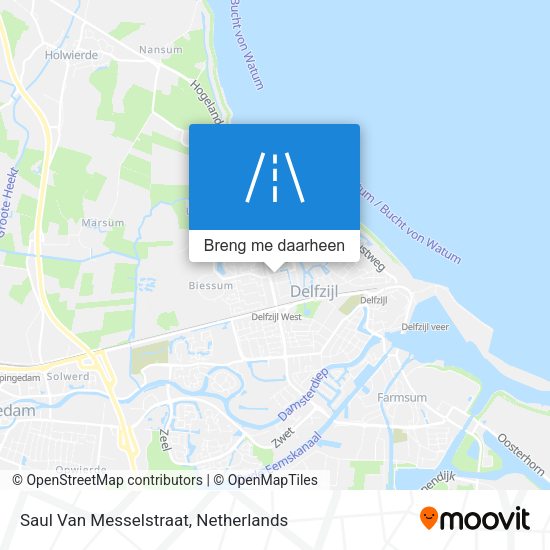 Saul Van Messelstraat kaart