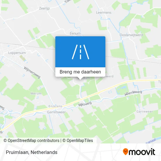 Pruimlaan kaart
