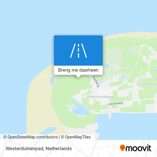 Westerduinenpad kaart