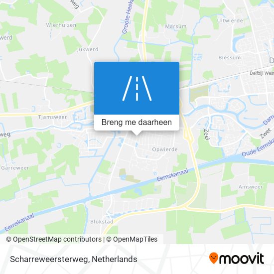 Scharreweersterweg kaart