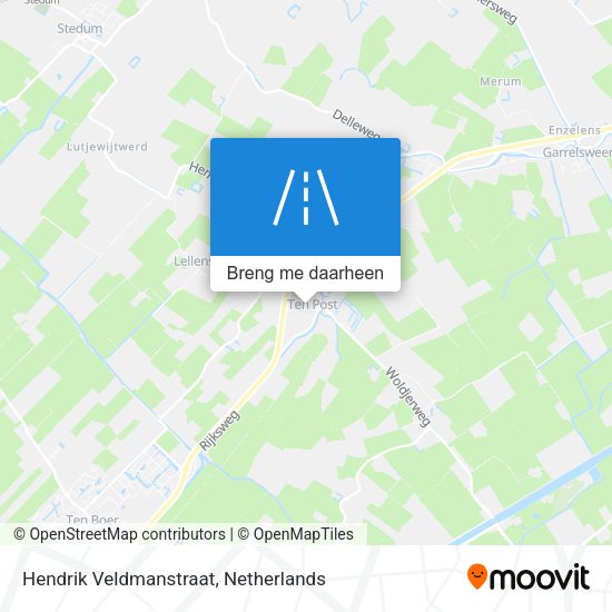 Hendrik Veldmanstraat kaart