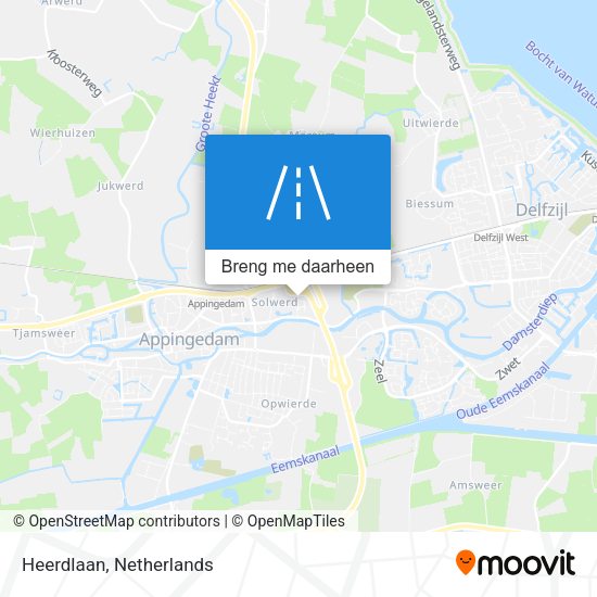 Heerdlaan kaart
