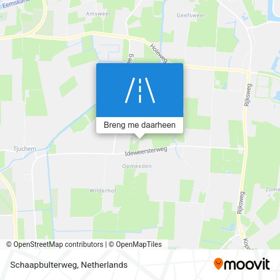 Schaapbulterweg kaart