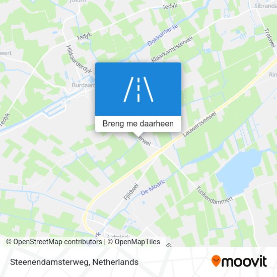 Steenendamsterweg kaart