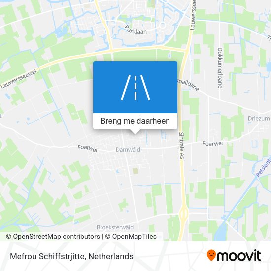 Mefrou Schiffstrjitte kaart