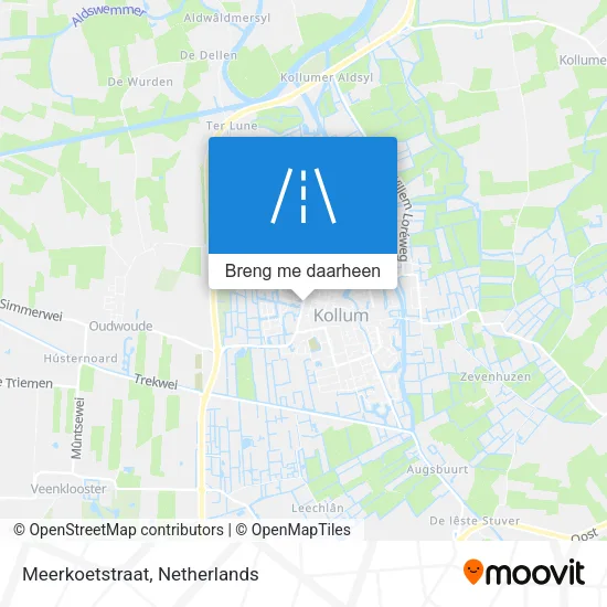 Meerkoetstraat kaart