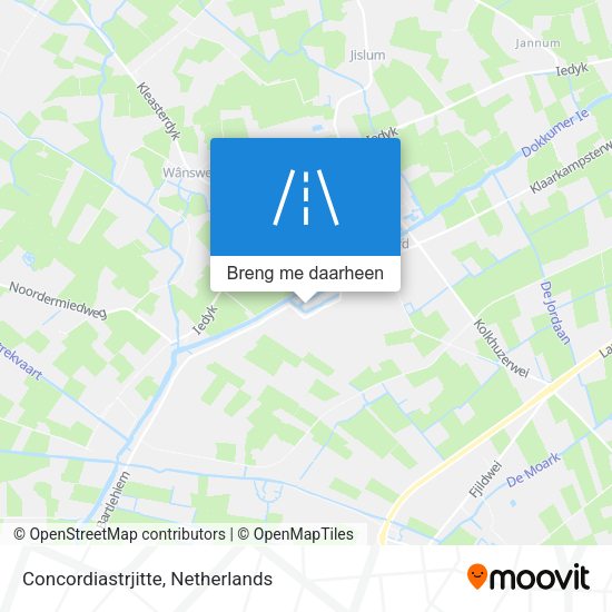 Concordiastrjitte kaart