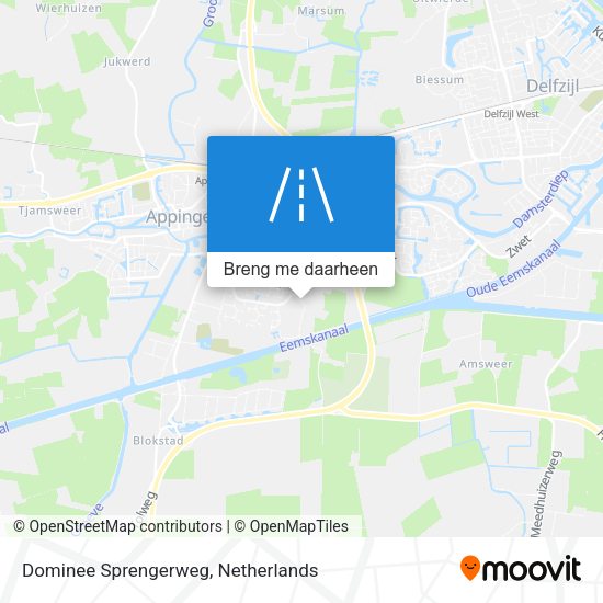 Dominee Sprengerweg kaart