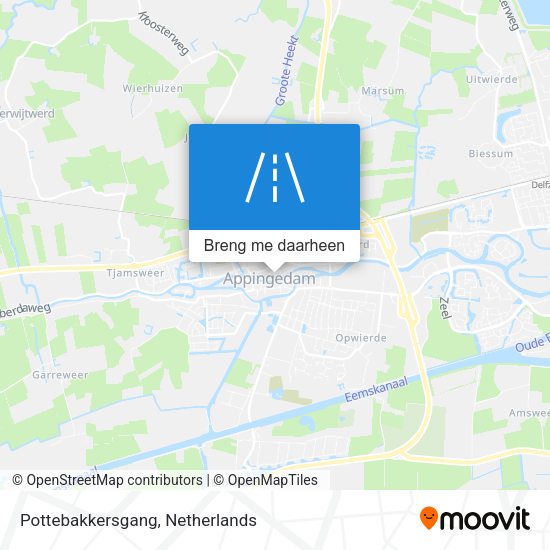 Pottebakkersgang kaart