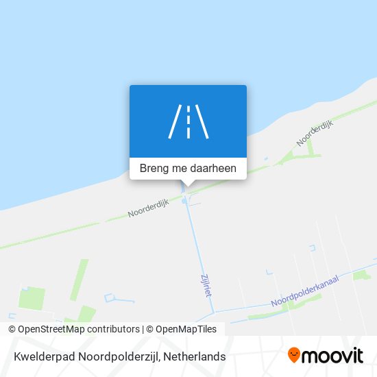 Kwelderpad Noordpolderzijl kaart