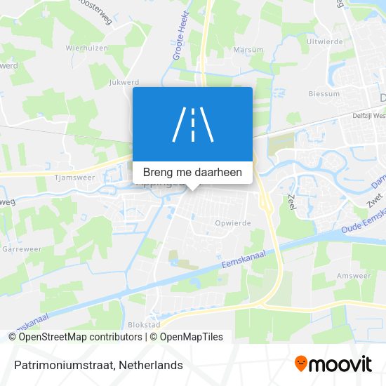 Patrimoniumstraat kaart