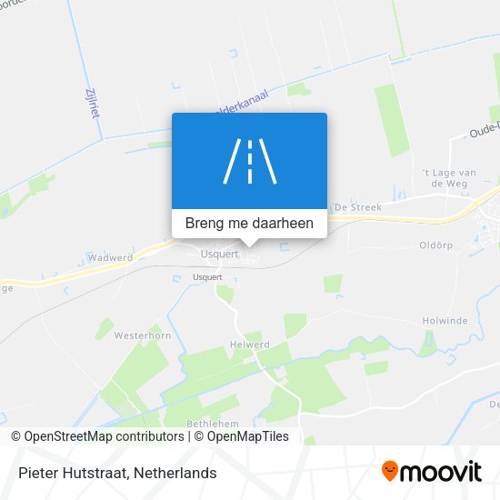 Pieter Hutstraat kaart