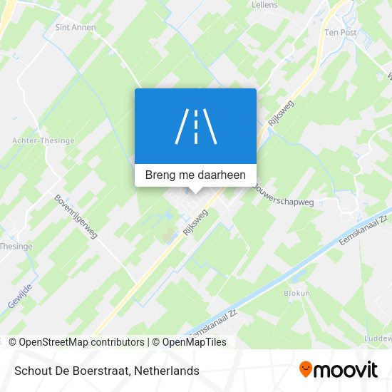 Schout De Boerstraat kaart