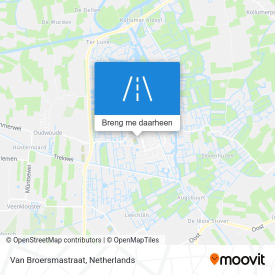 Van Broersmastraat kaart