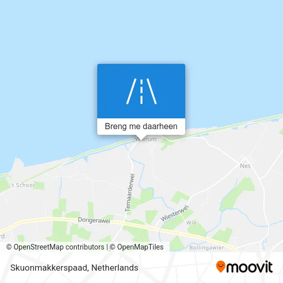 Skuonmakkerspaad kaart