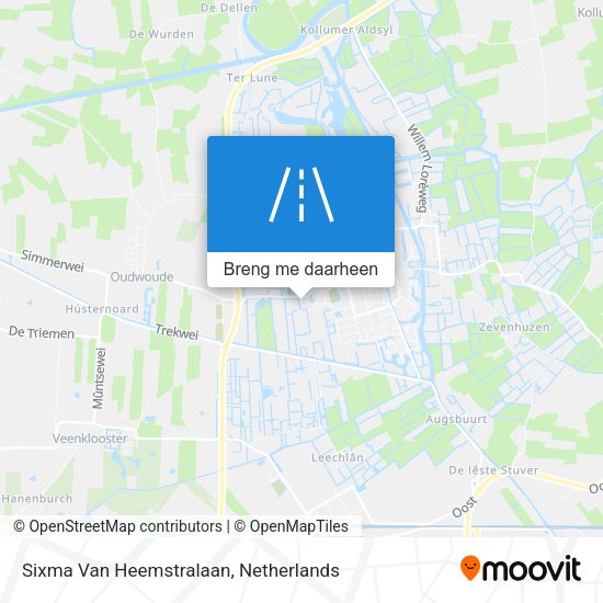 Sixma Van Heemstralaan kaart