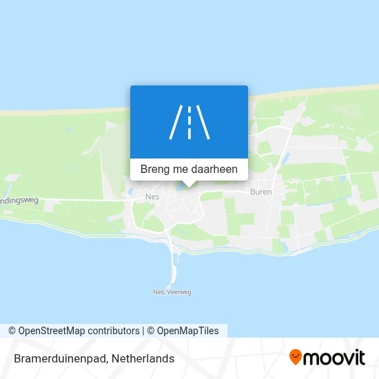 Bramerduinenpad kaart
