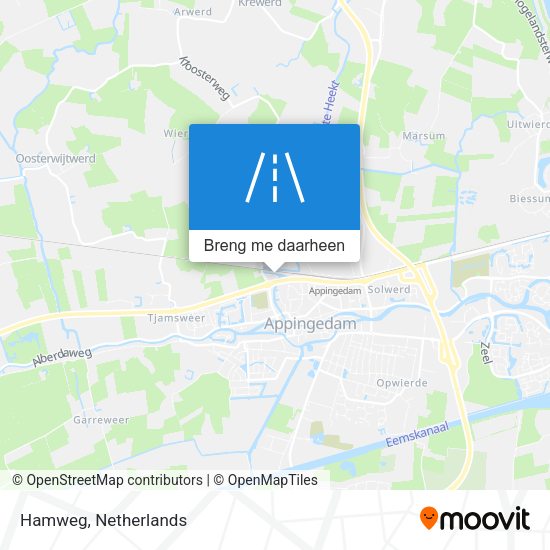 Hamweg kaart