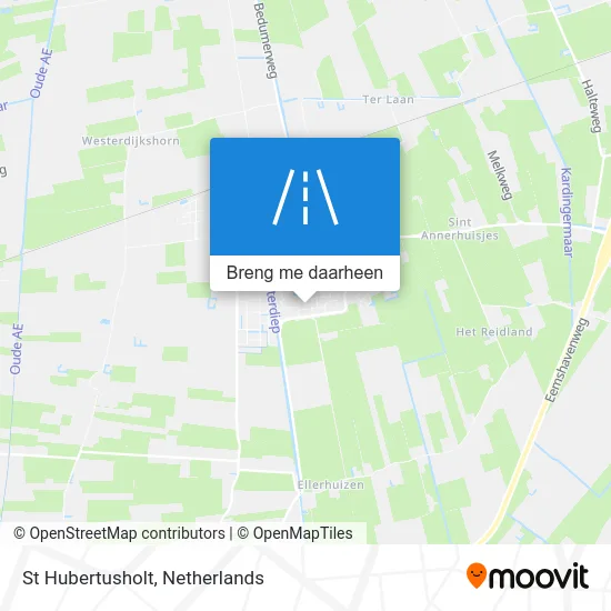 St Hubertusholt kaart