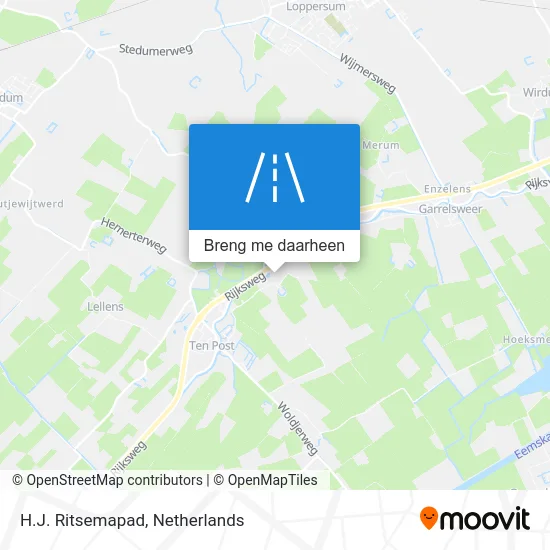 H.J. Ritsemapad kaart