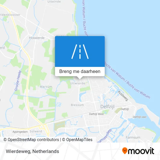 Wierdeweg kaart