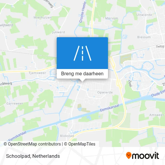 Schoolpad kaart