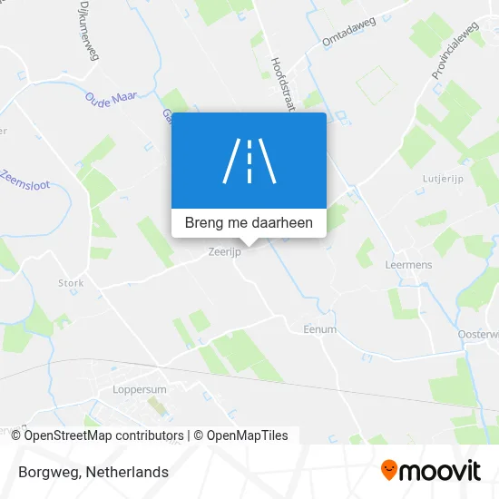 Borgweg kaart