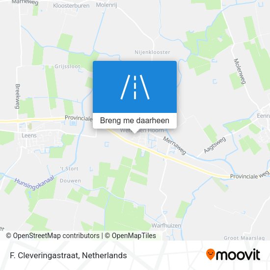 F. Cleveringastraat kaart