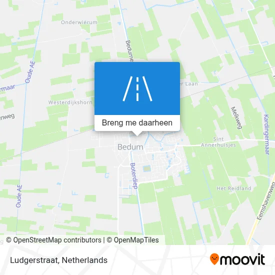 Ludgerstraat kaart