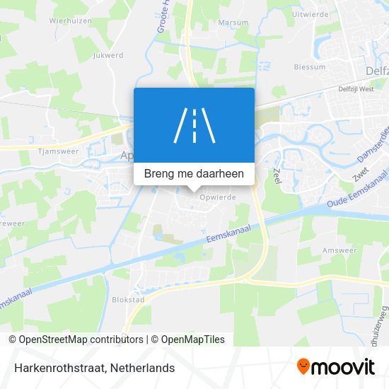 Harkenrothstraat kaart