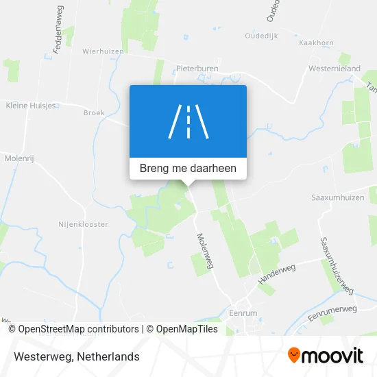 Westerweg kaart