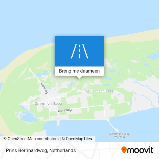 Prins Bernhardweg kaart
