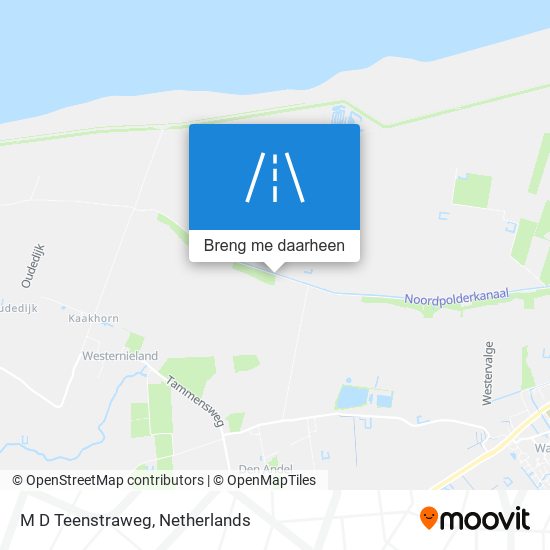 M D Teenstraweg kaart