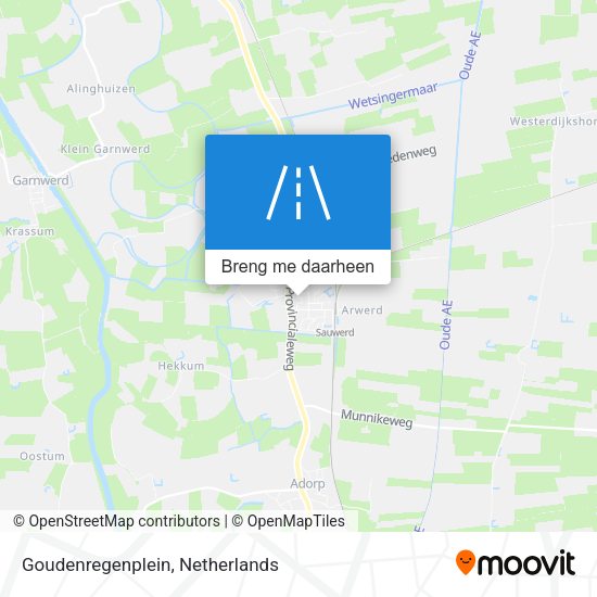 Goudenregenplein kaart