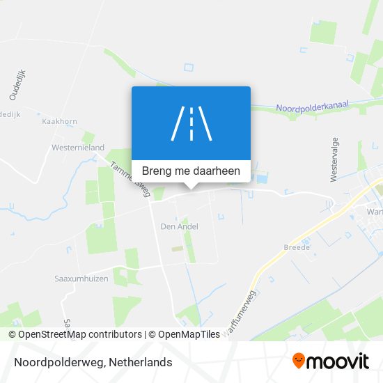 Noordpolderweg kaart