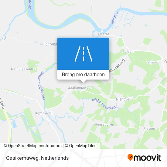 Gaaikemaweg kaart