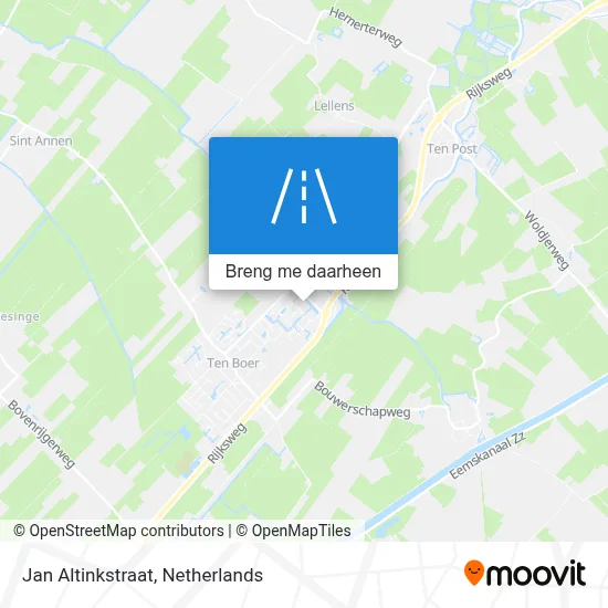 Jan Altinkstraat kaart