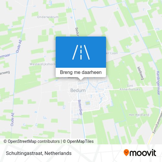 Schultingastraat kaart