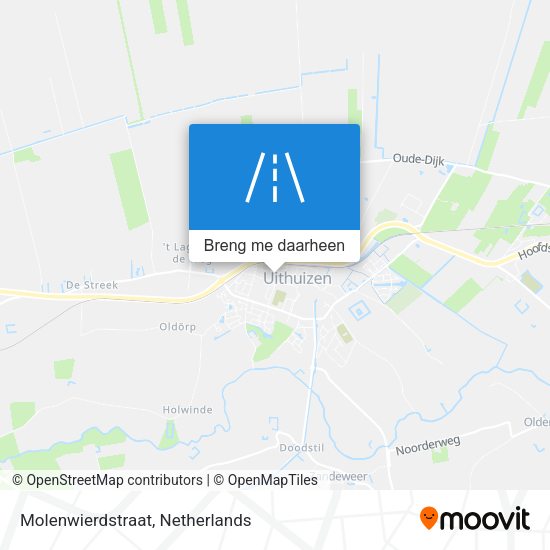 Molenwierdstraat kaart