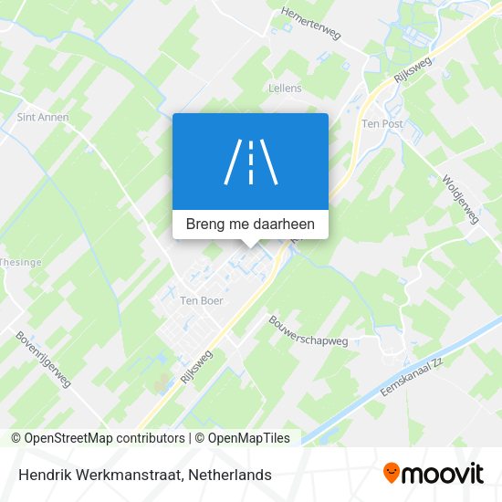 Hendrik Werkmanstraat kaart