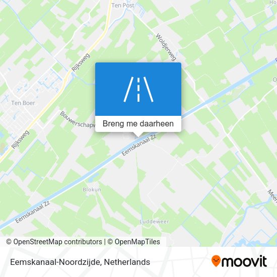 Eemskanaal-Noordzijde kaart