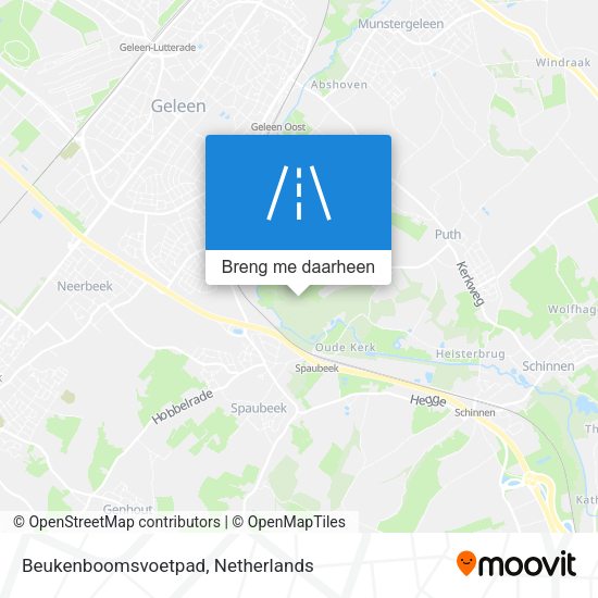 Beukenboomsvoetpad kaart