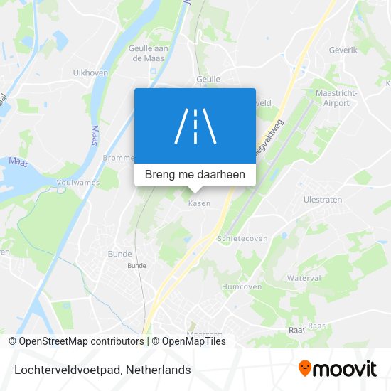 Lochterveldvoetpad kaart