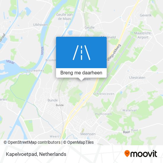 Kapelvoetpad kaart