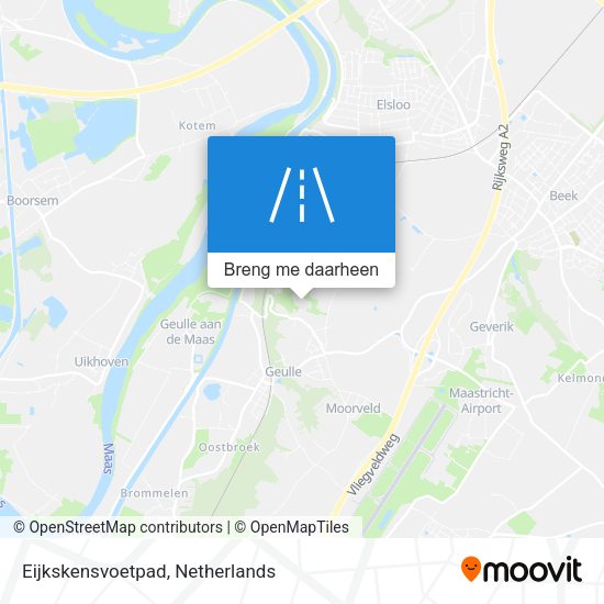 Eijkskensvoetpad kaart