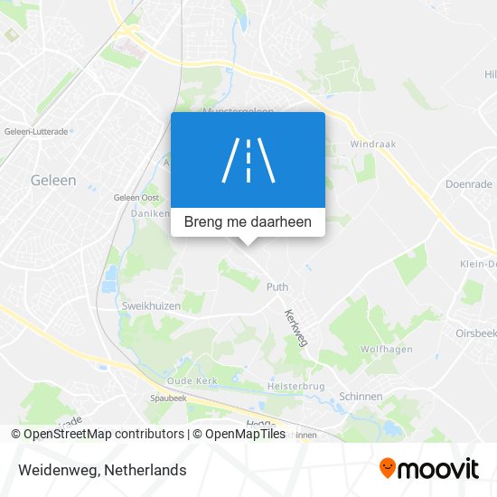 Weidenweg kaart