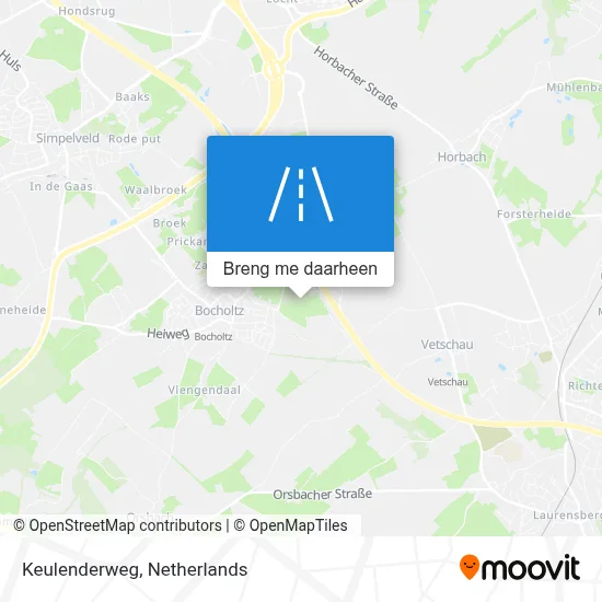 Keulenderweg kaart