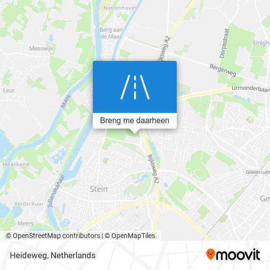 Heideweg kaart